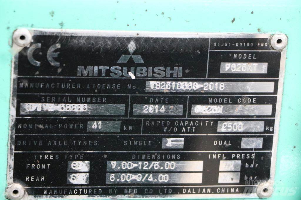 Mitsubishi FG25NT Propan trucker