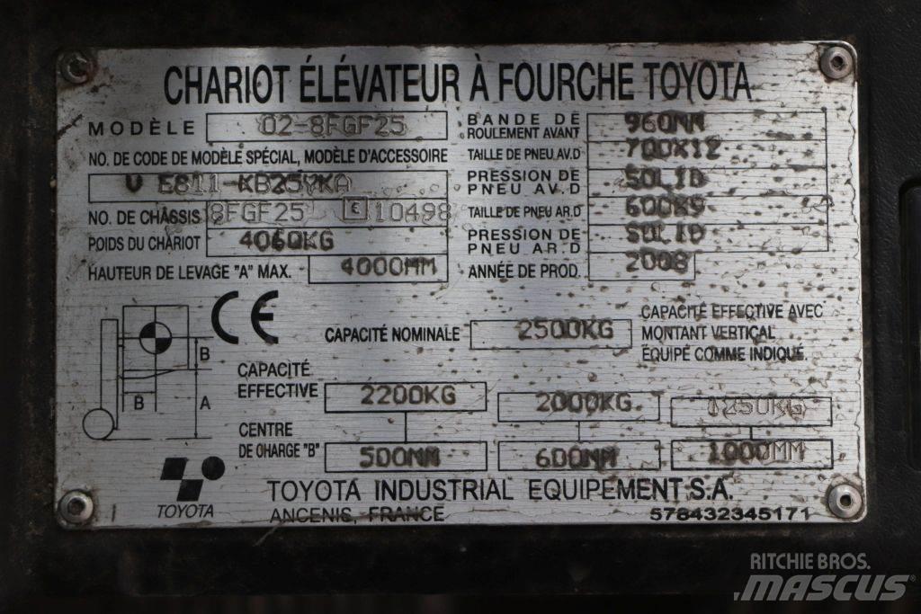 Toyota 02-8FGF25 Propan trucker
