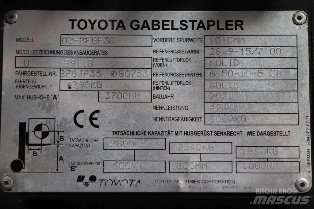 Toyota 02-8FGF30 Propan trucker