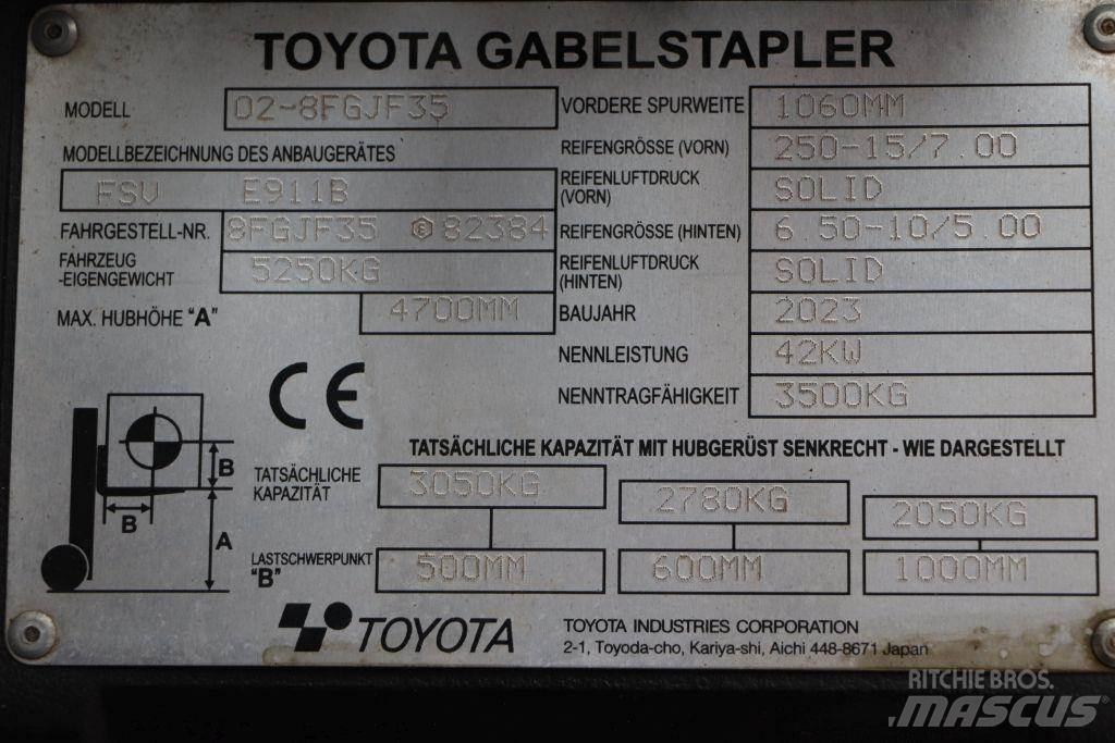 Toyota 02-8FGJF35 Propan trucker