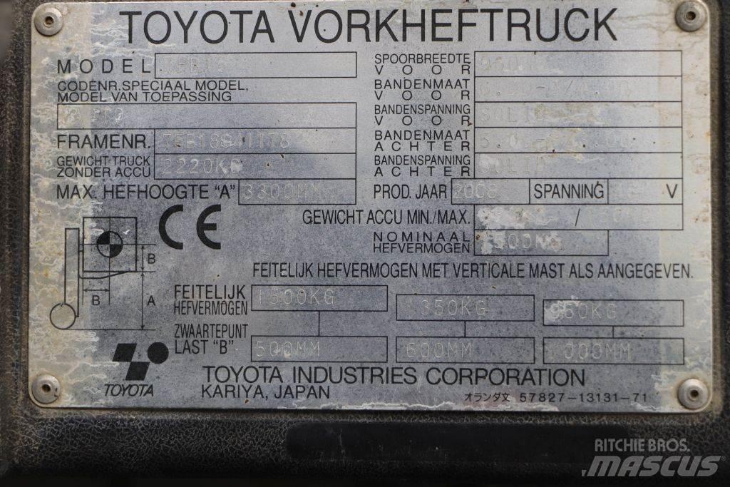 Toyota 7FB15 Elektriske trucker
