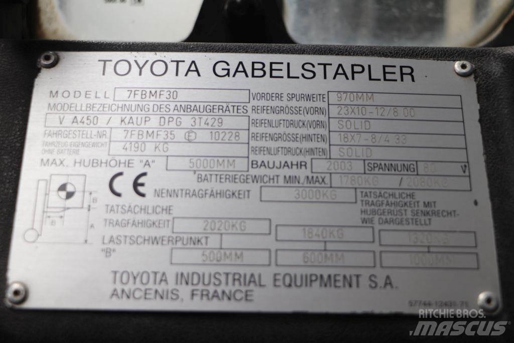 Toyota 7FBMF30 Elektriske trucker