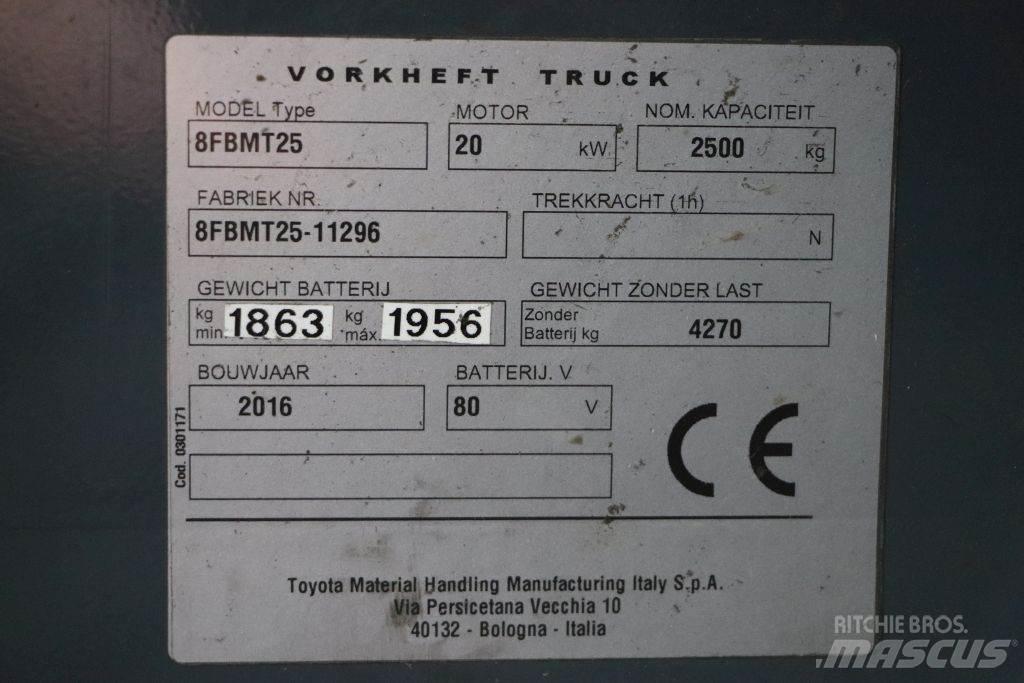 Toyota 8FBMT25 Elektriske trucker