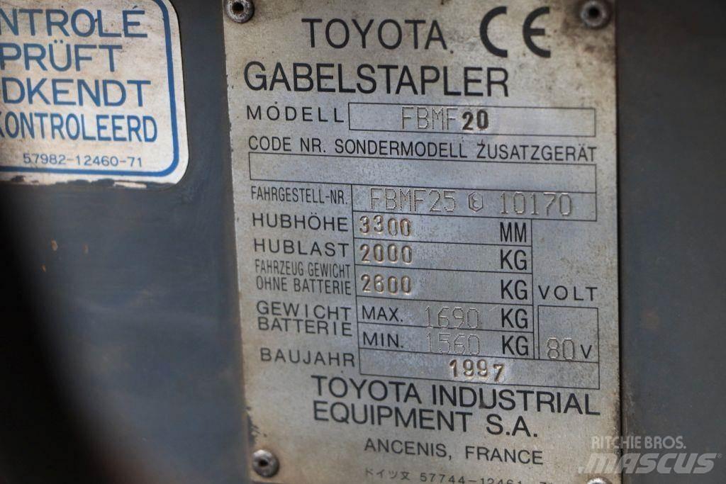 Toyota FBMF20 Elektriske trucker