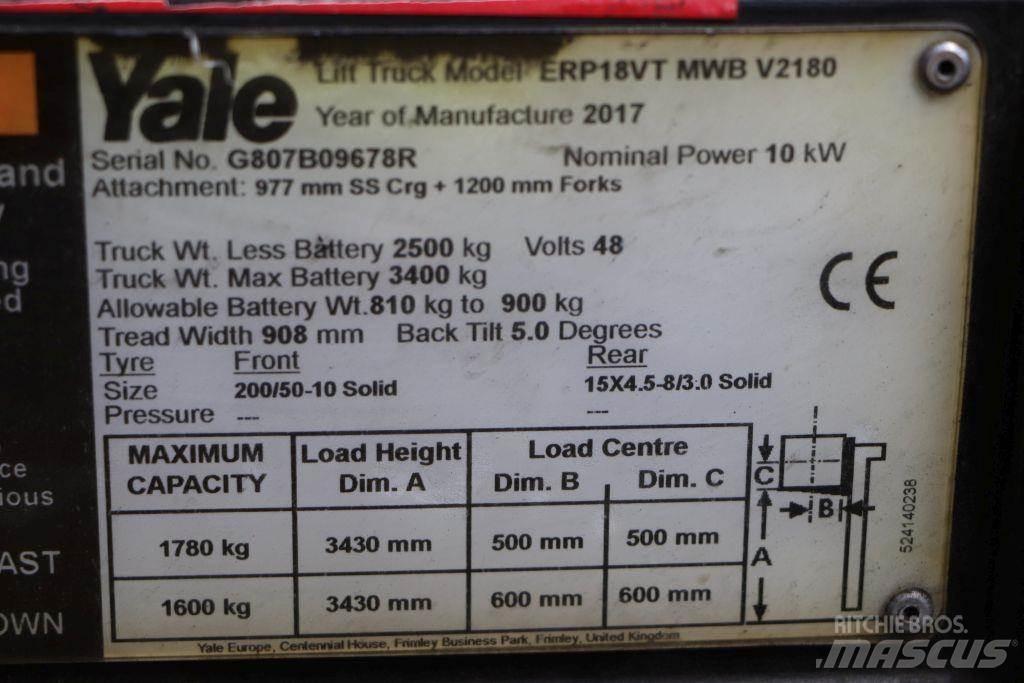 Yale ERP18VT Elektriske trucker