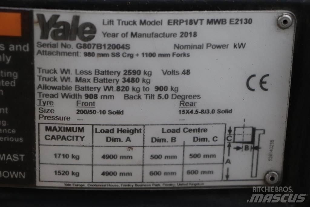 Yale ERP18VT Elektriske trucker