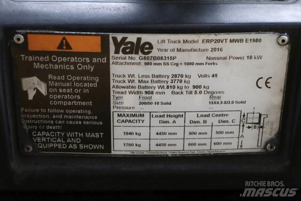 Yale ERP20VT Elektriske trucker