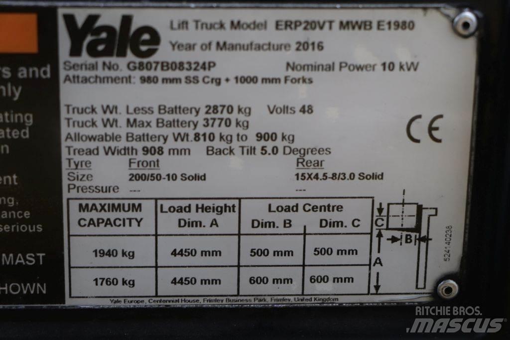 Yale ERP20VT Elektriske trucker