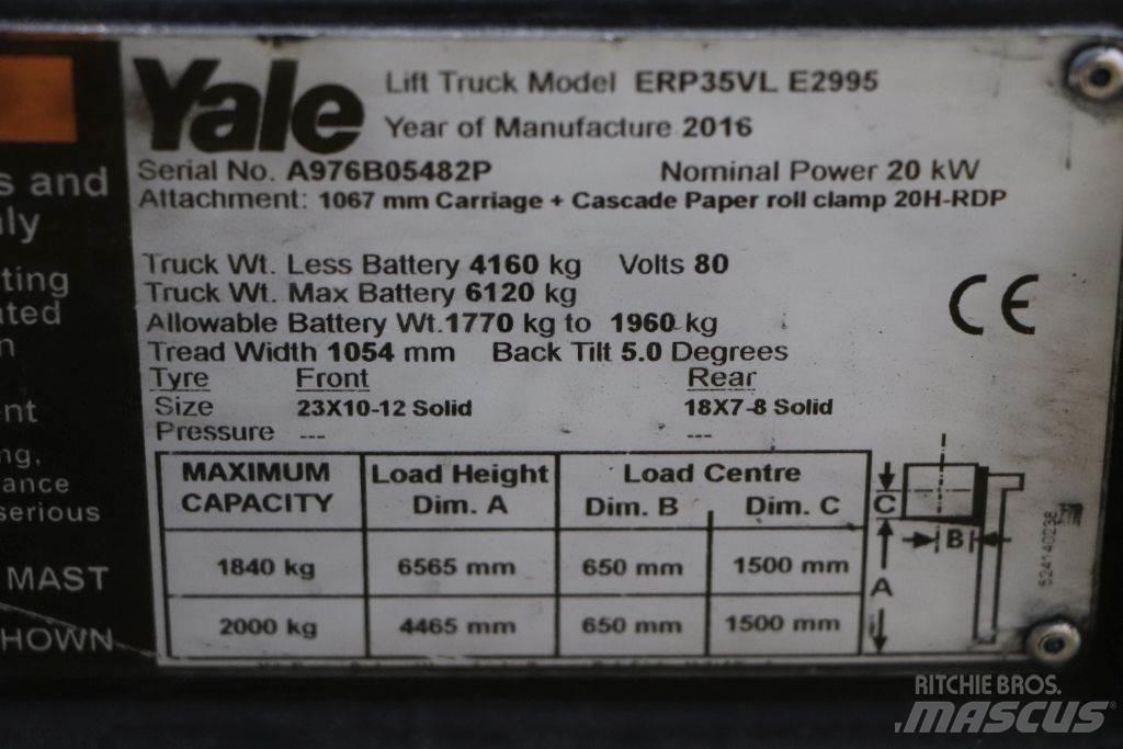 Yale ERP35VL Elektriske trucker