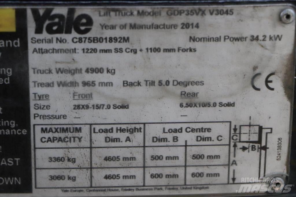 Yale GDP35VX Diesel Trucker