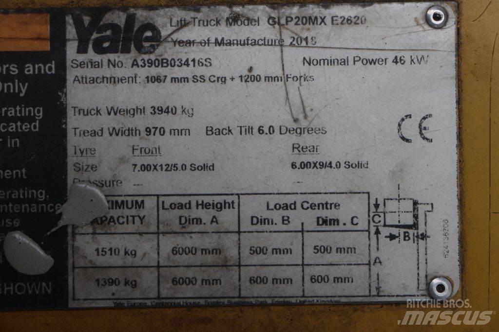Yale GLP20MX Propan trucker