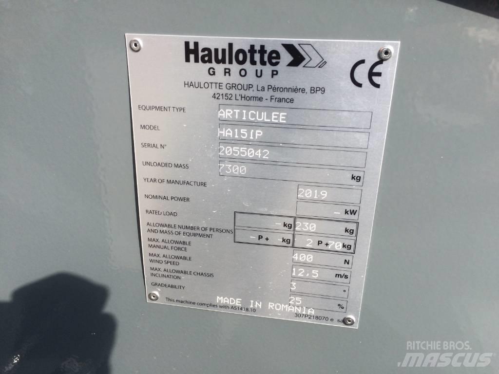 Haulotte HA 15 IP Leddede bomlifter