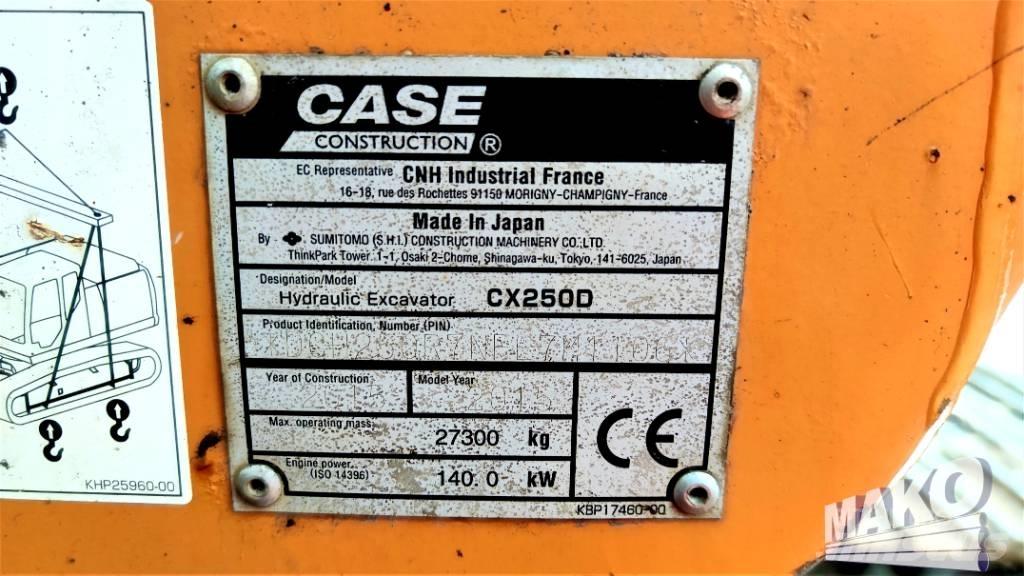 CASE CX 250 D Beltegraver