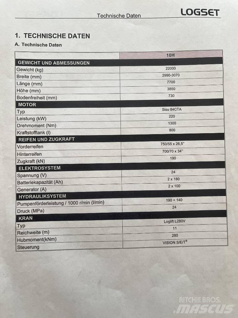 Logset 10H Hogstmaskiner