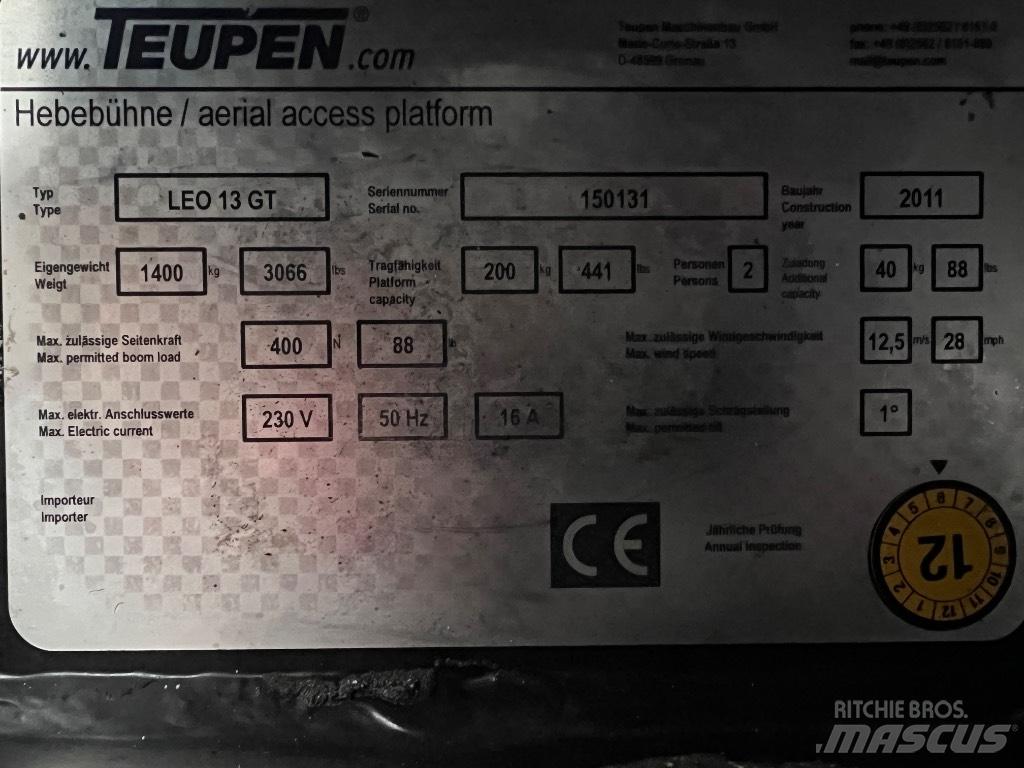 Teupen LEO 13 GT Selvgående bomlifter