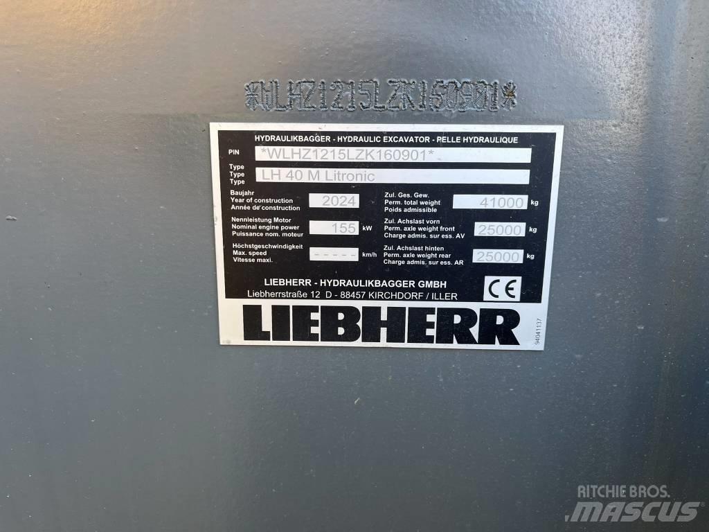 Liebherr LH 40 Gravemaskiner for avfallshåndtering