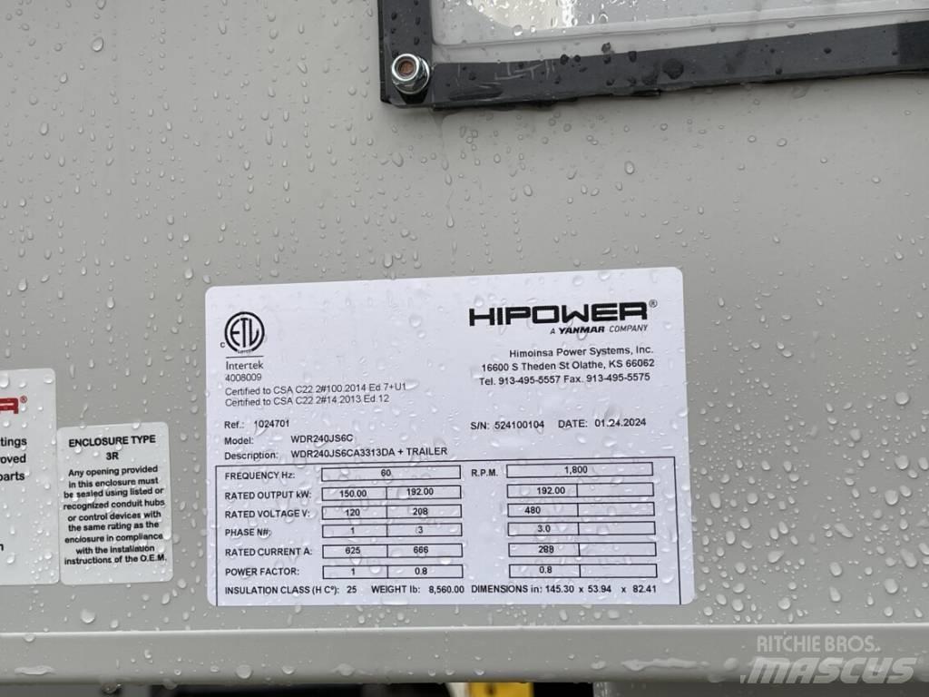 Hipower HRJW-240 Diesel Generatorer