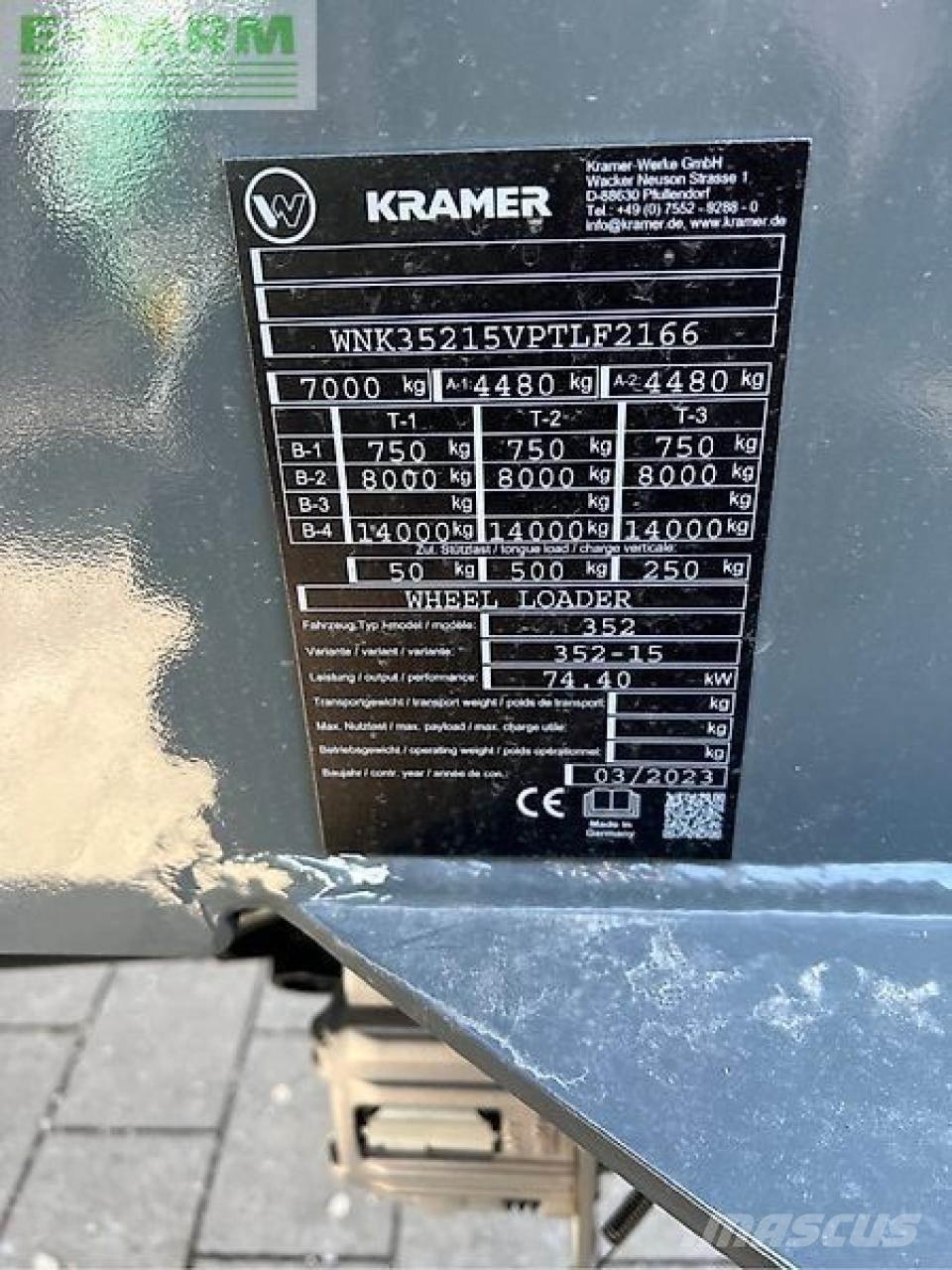 Kramer kl35.8t Teleskoplastere for Landbruk