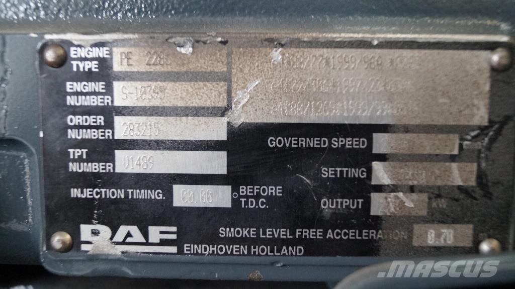 DAF PE 228 C NEW Motorer