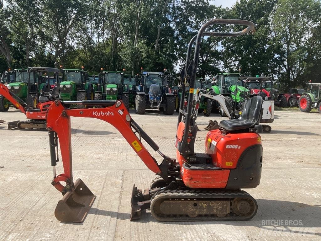Kubota K 008-3 Minigravere <7t