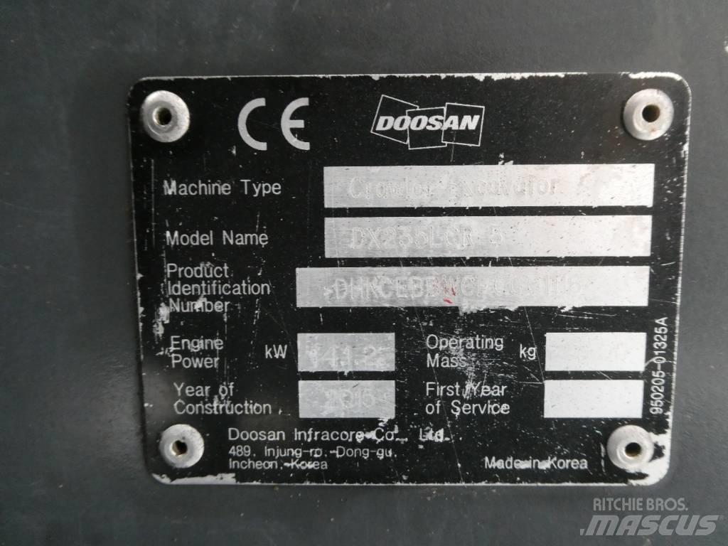 Doosan DX 235 LCR-5 Beltegraver