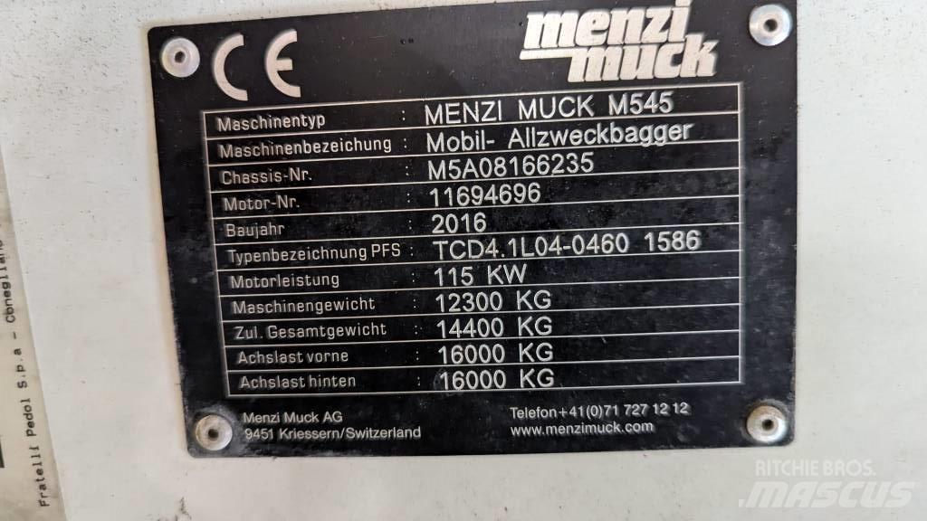 Menzi Muck M545 Hjulgravere