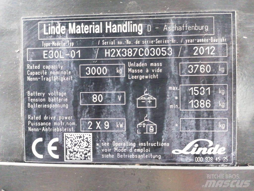 Linde E30L-01 Elektriske trucker