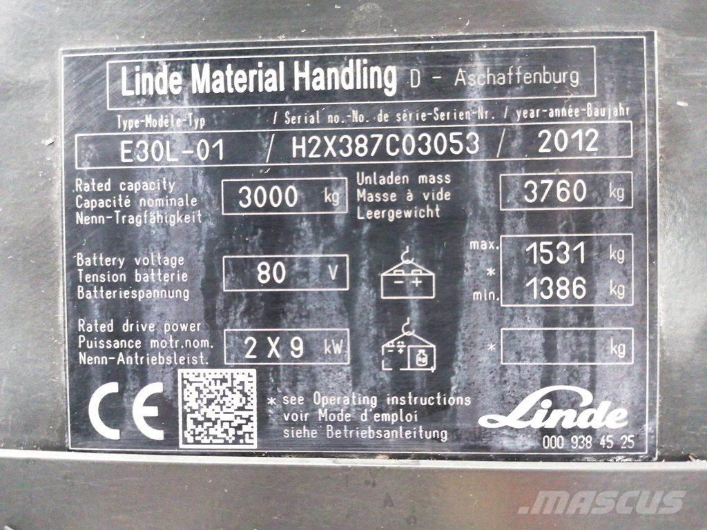 Linde E30L-01 Elektriske trucker