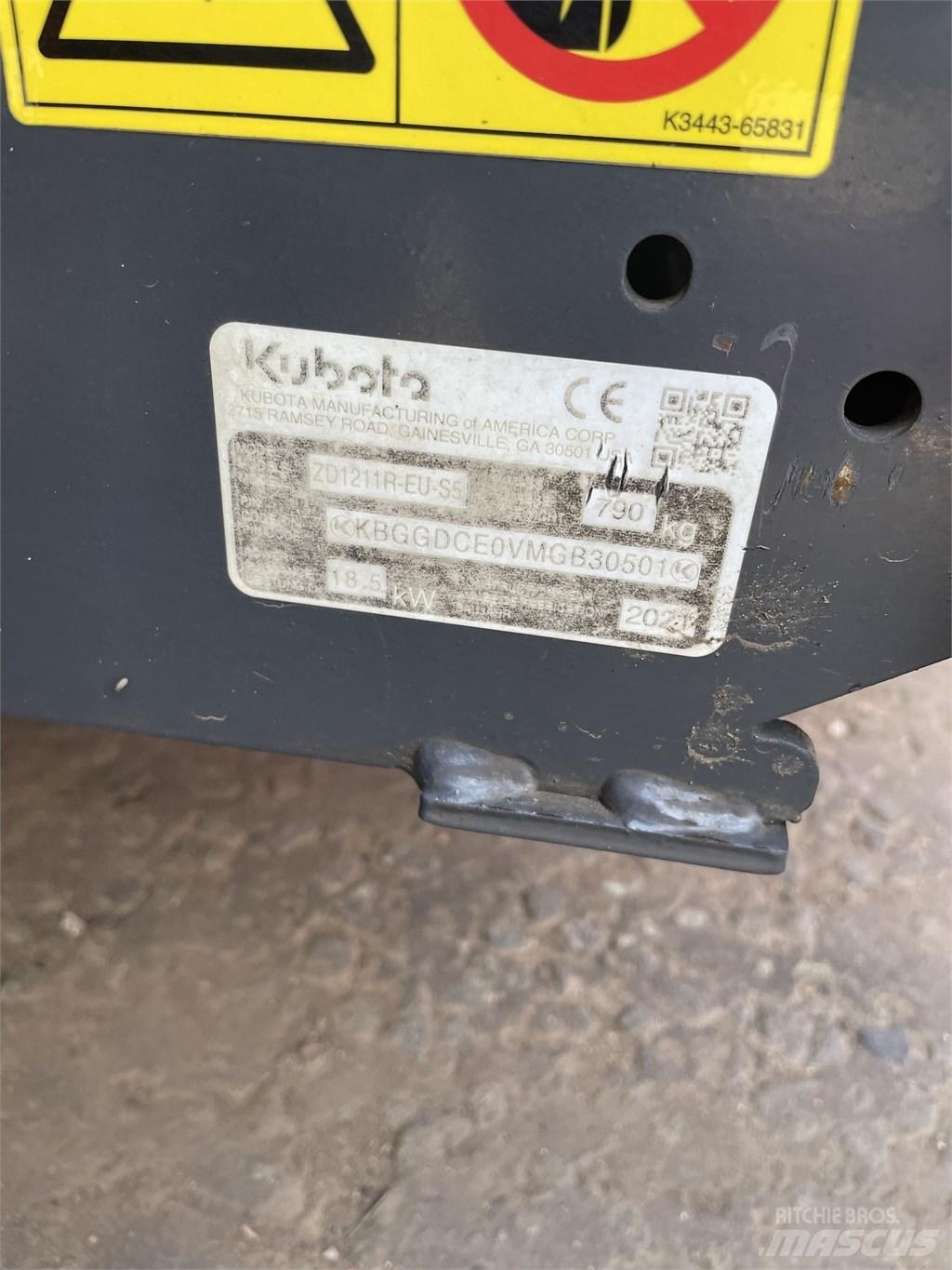 Kubota ZD 1211 Sitteklippere