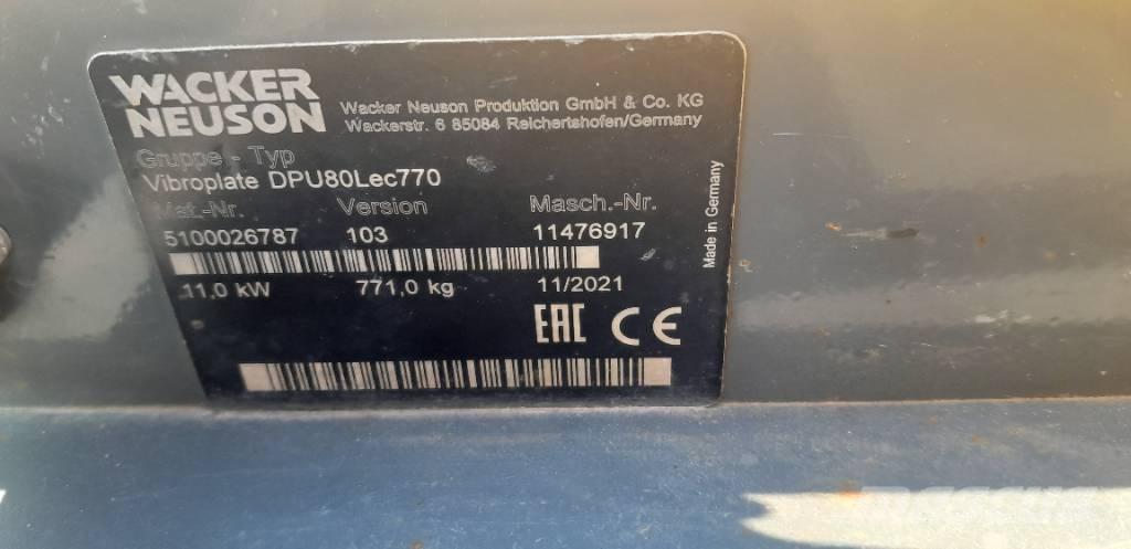 Wacker Neuson DPU 80 Vibroplater