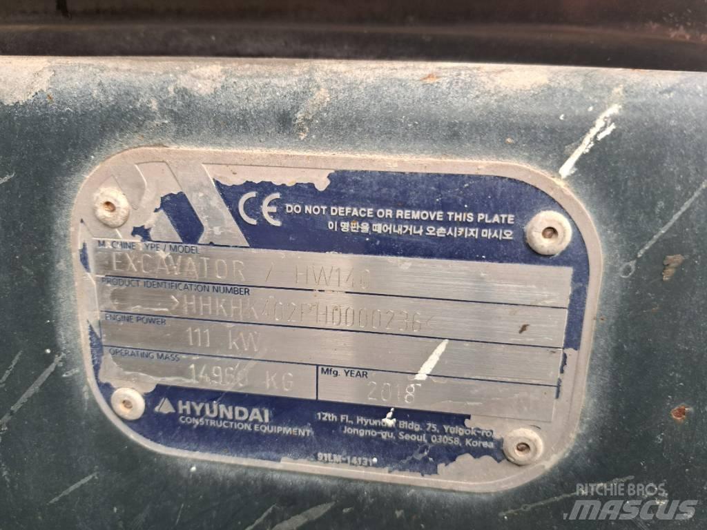 Hyundai HW140 Hjulgravere