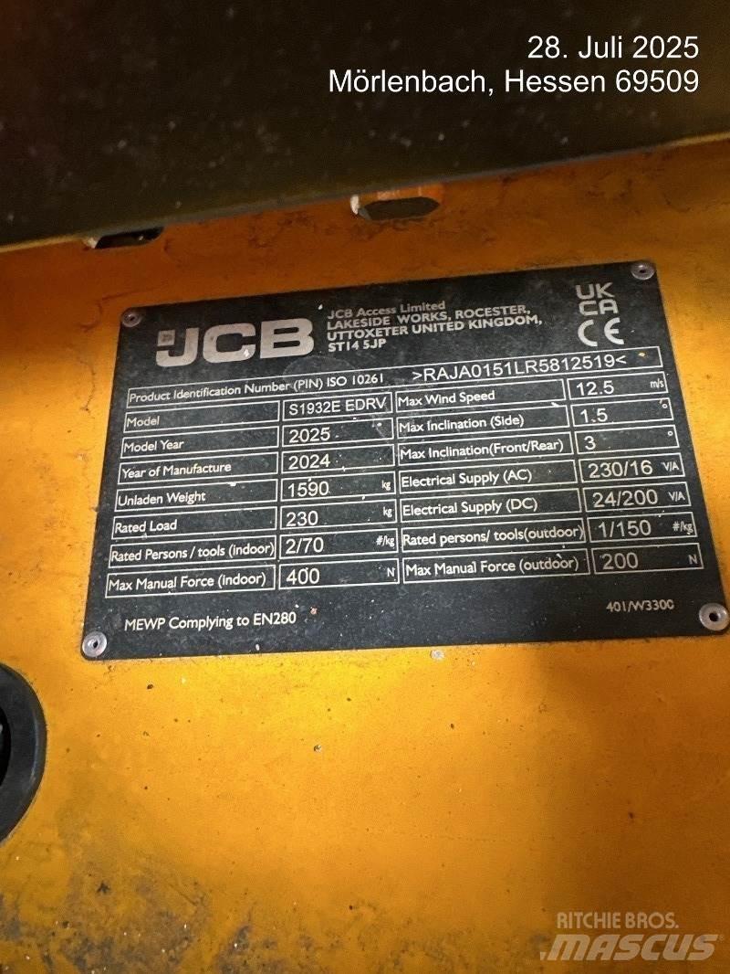 JCB S1932E Sakselifter