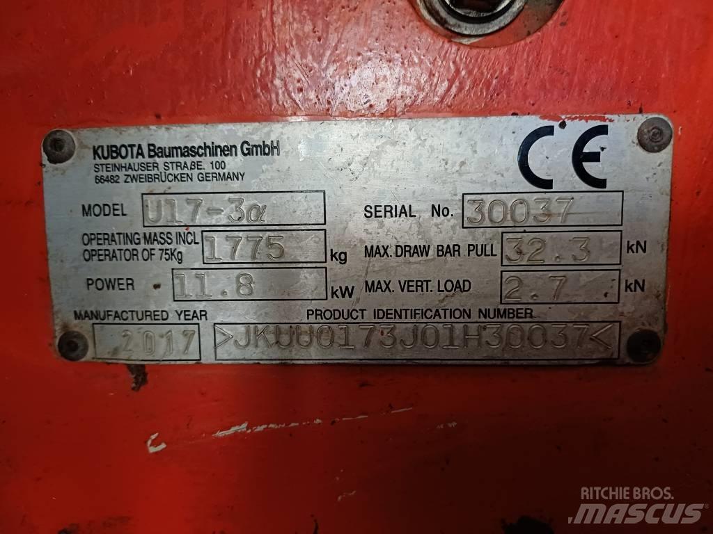 Kubota U 17-3 Minigravere <7t