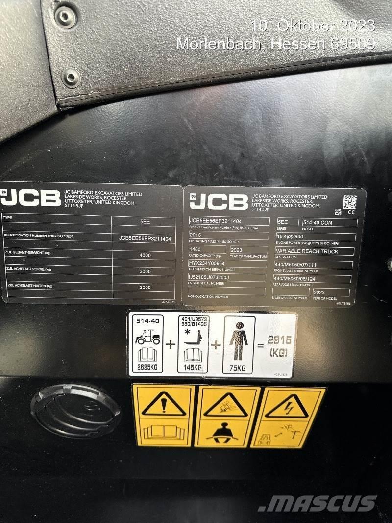 JCB 514-40 CON Teleskoplastere