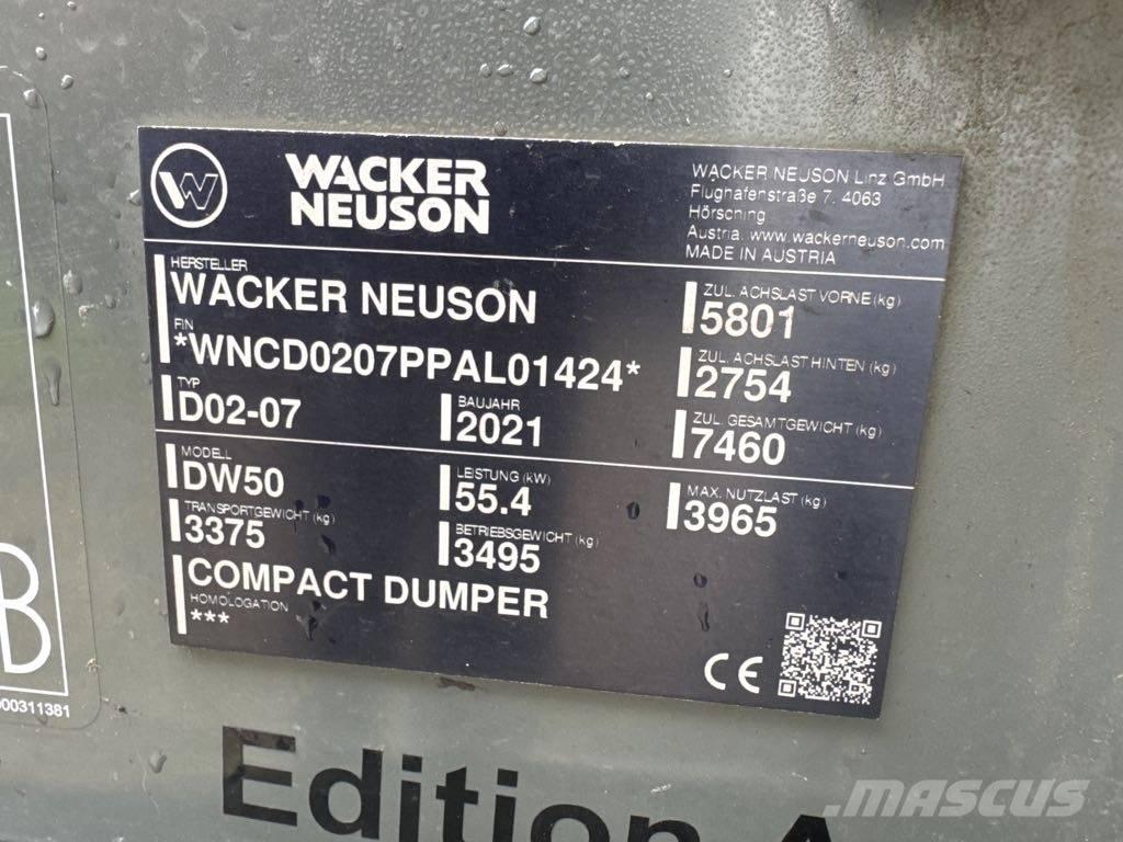 Wacker Neuson DW50 Mini dumpere