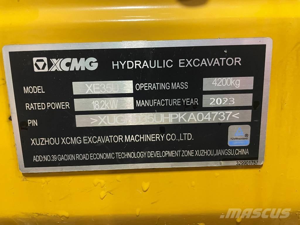 XCMG XE 35 U Minigravere <7t