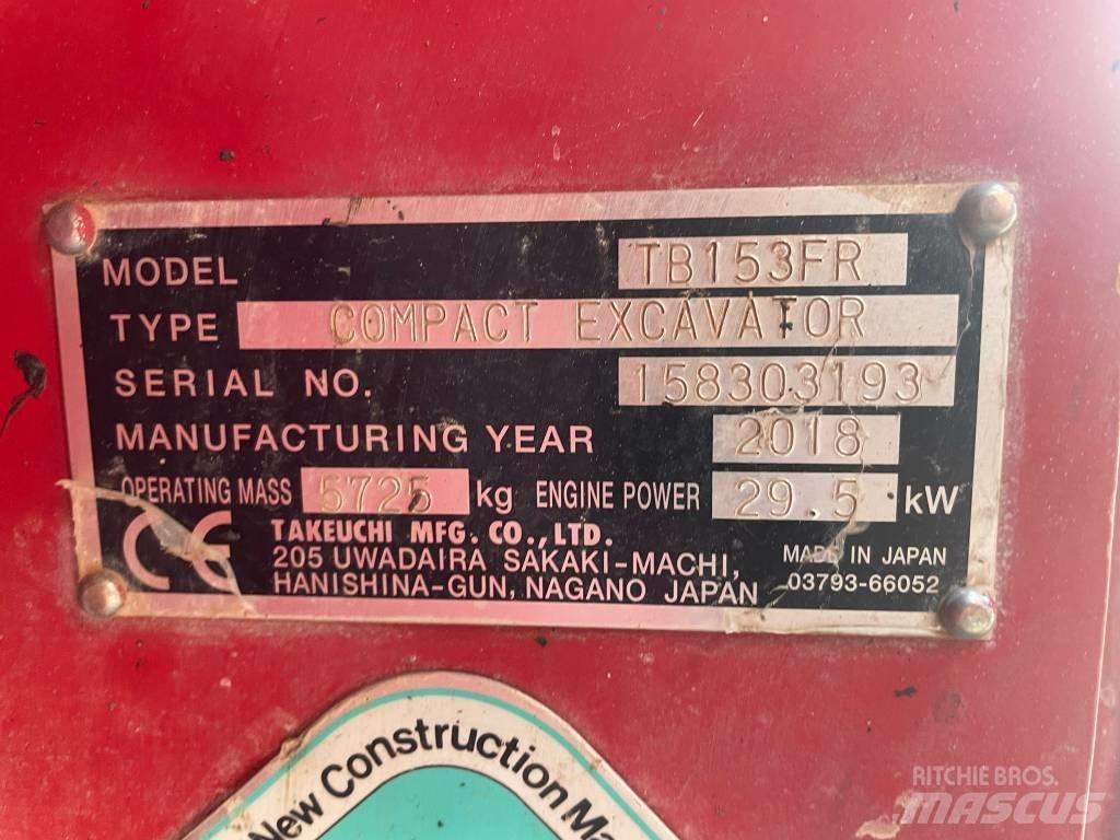 Takeuchi TB 153 FR Minigravere <7t