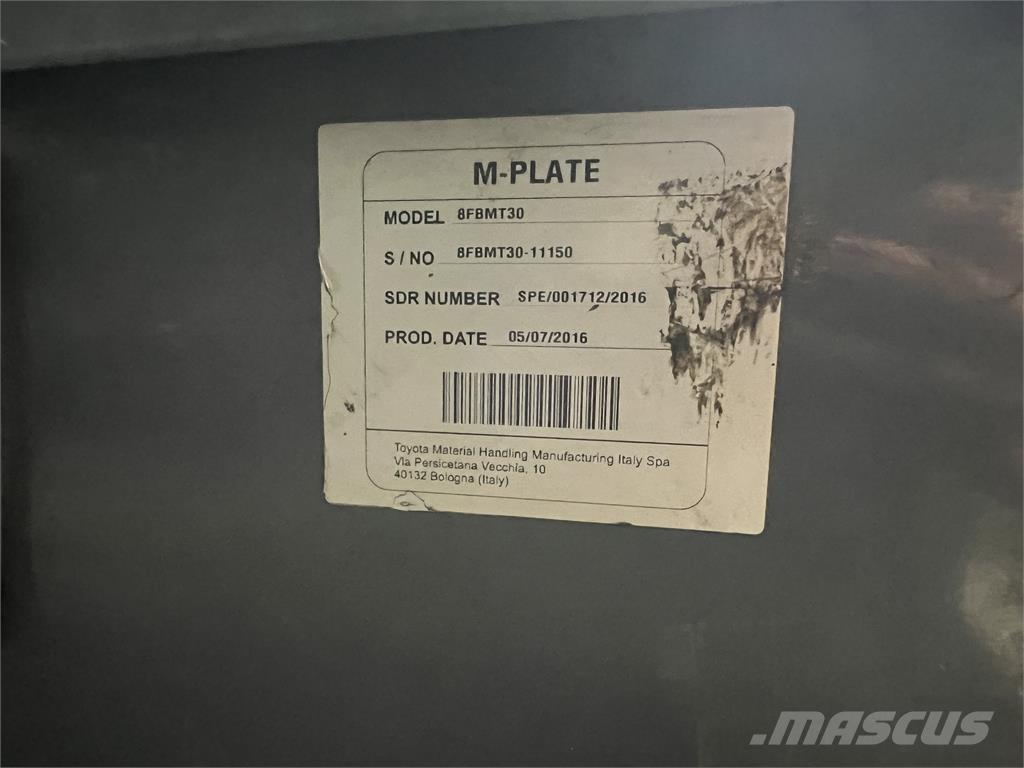 Toyota 8FBMT30 Elektriske trucker