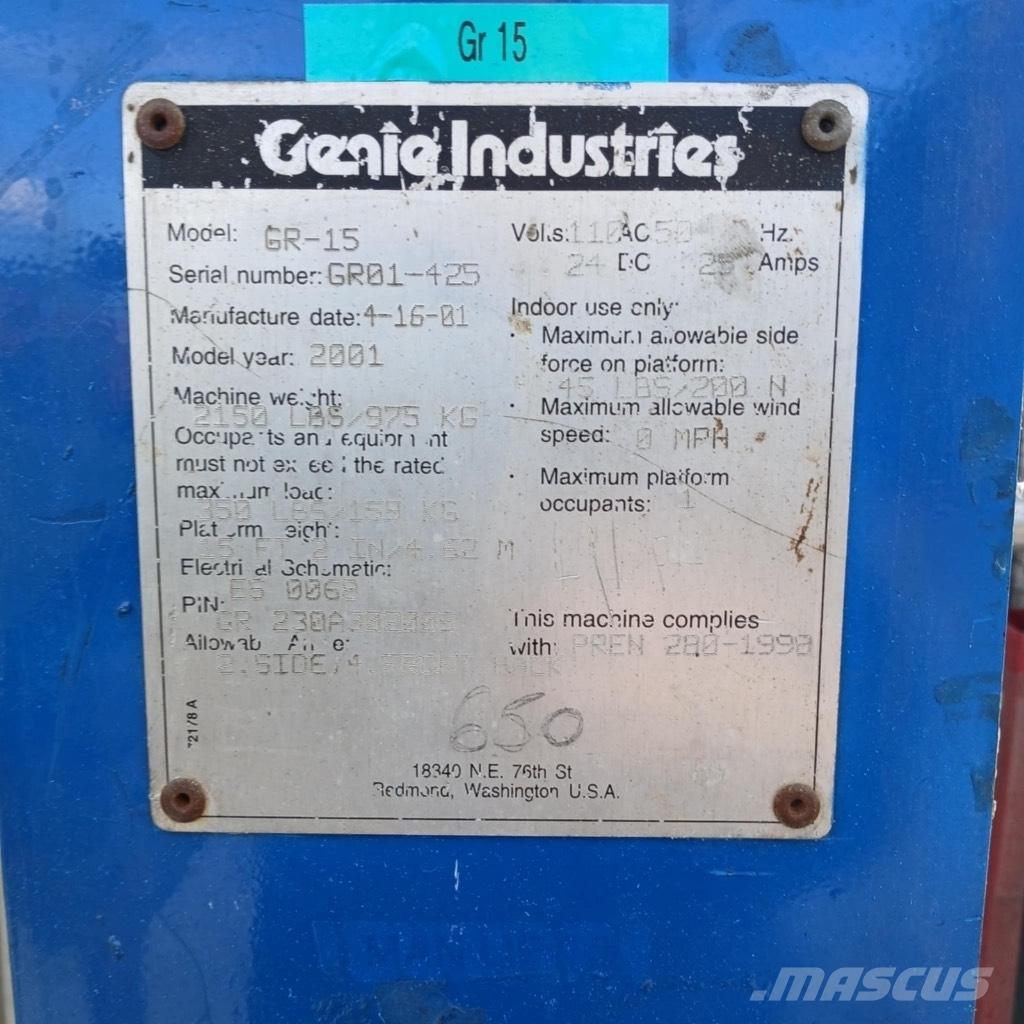 Genie GR 15 Selvgående bomlifter