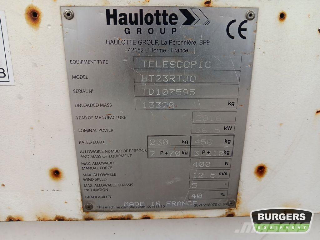 Haulotte HT23RTJO Teleskop bomlifter