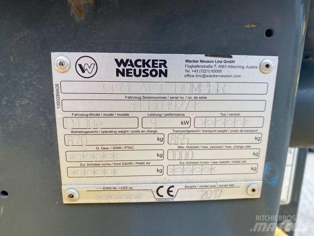 Wacker Neuson DT10e Beltedumpere