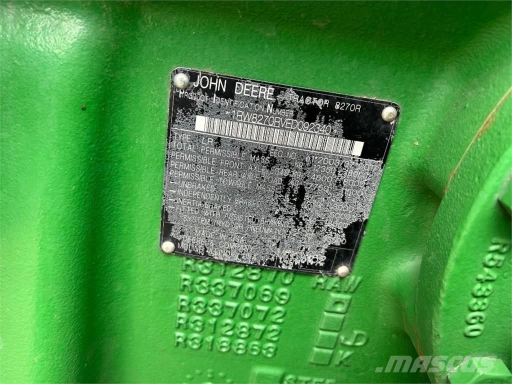 John Deere 8270R Traktorer