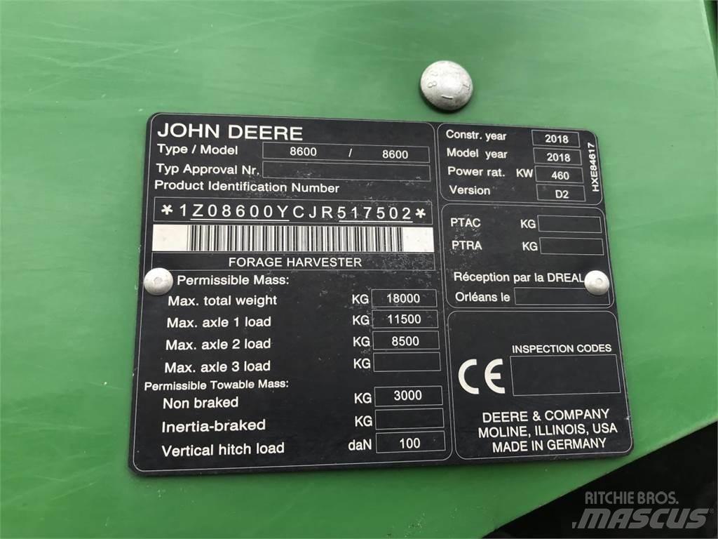 John Deere 8600 Selvdrevne fôrhøstere