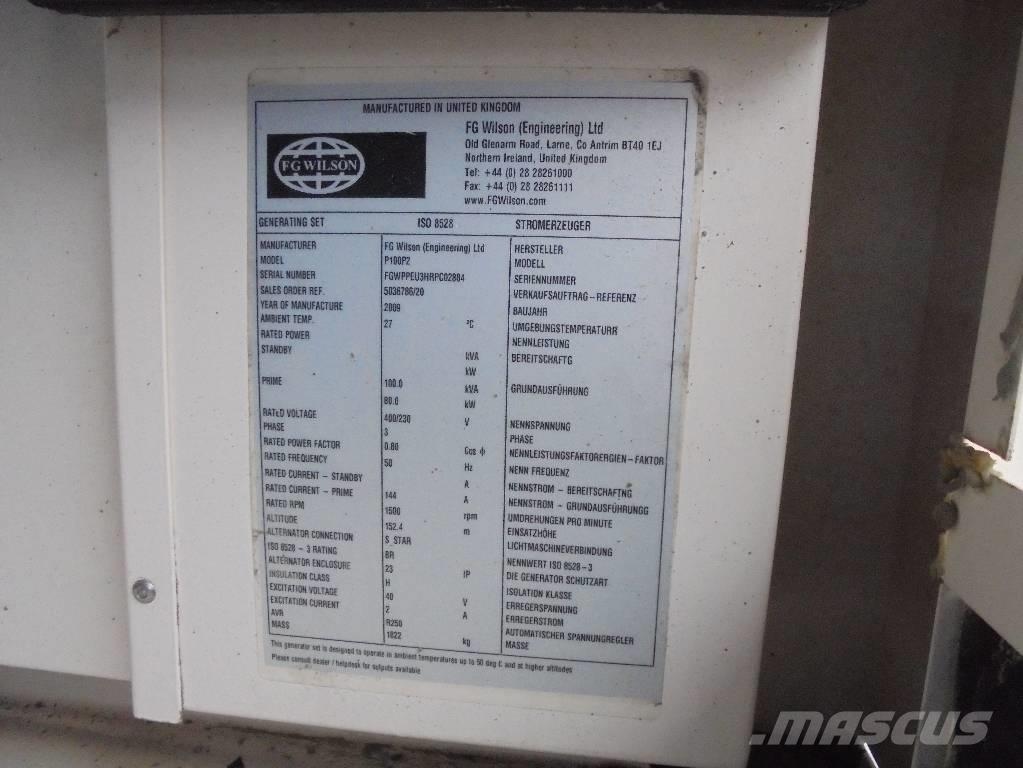 Wilson P 100 P2 Diesel Generatorer