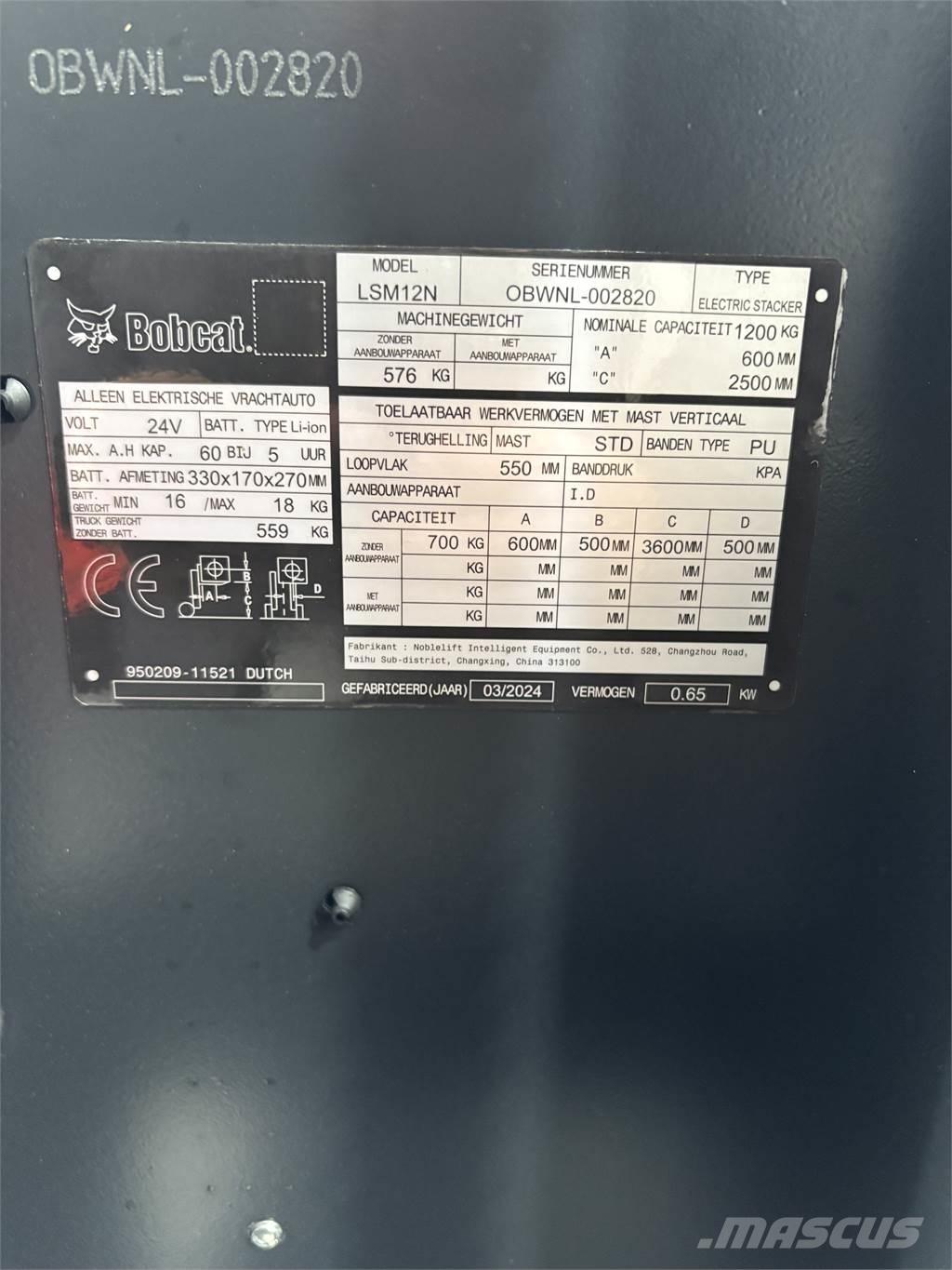 Bobcat LSM12N Ledestablere