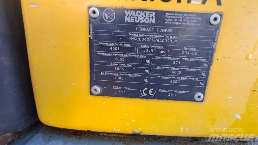 Wacker Neuson LD4001 Mini dumpere