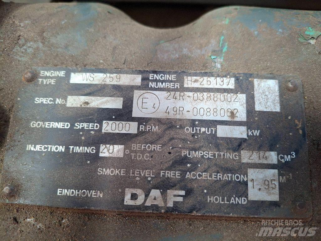DAF WS259 Motorer
