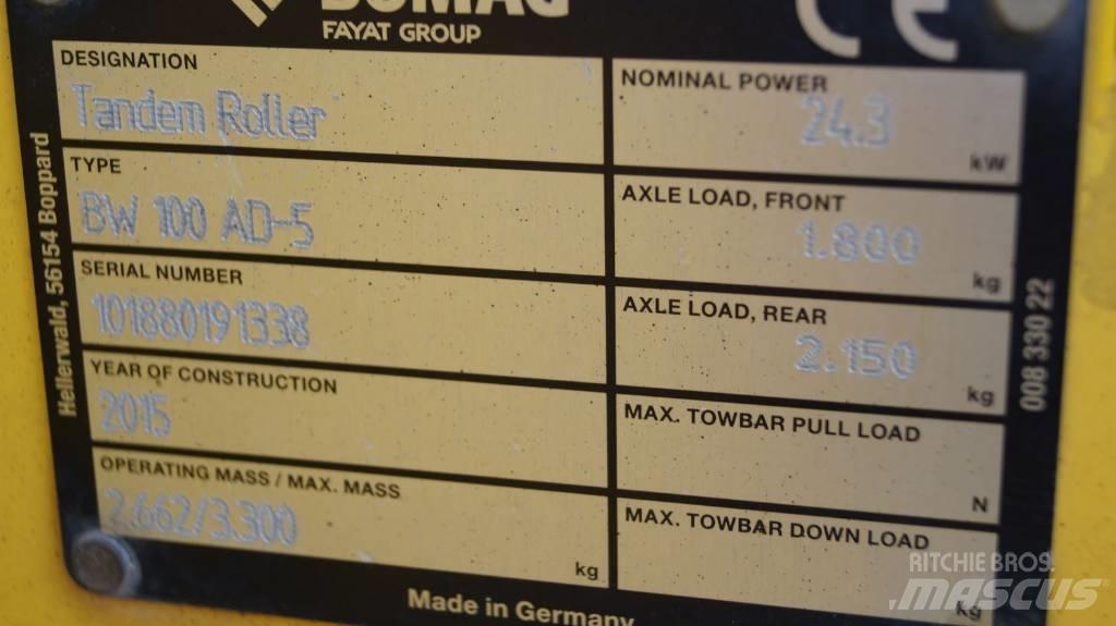 Bomag BW 100 AD-5 Tandem Valser