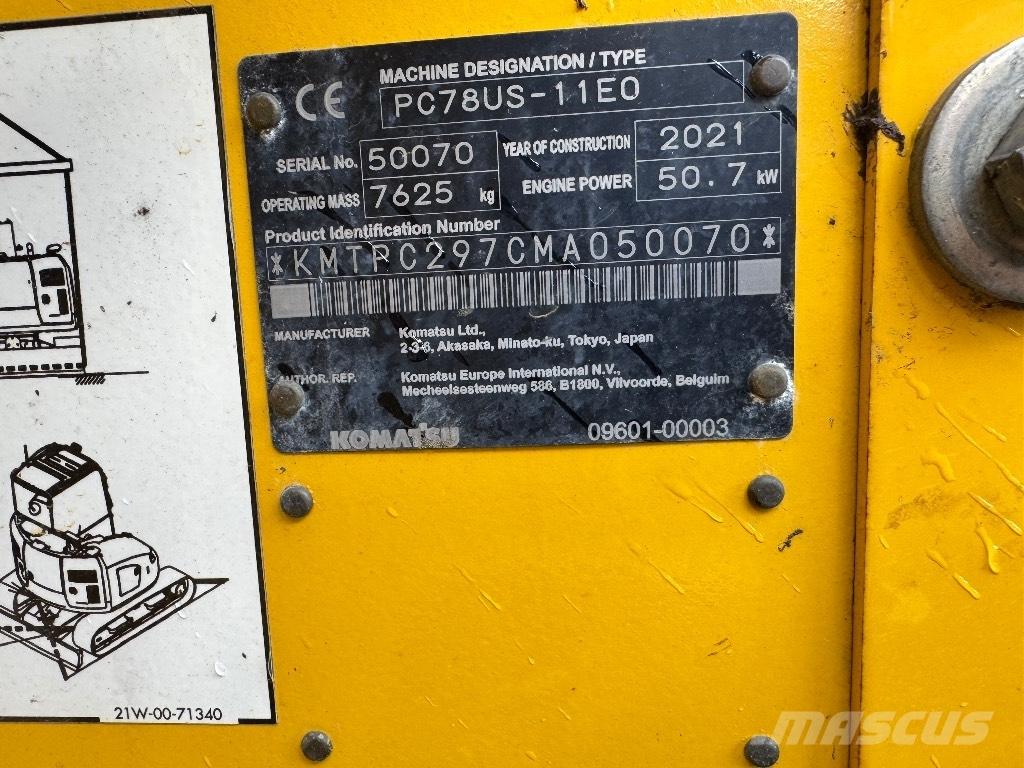 Komatsu PC 78 US Midigravere 7 - 12t