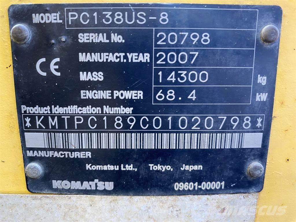 Komatsu PC138US-8 Beltegraver
